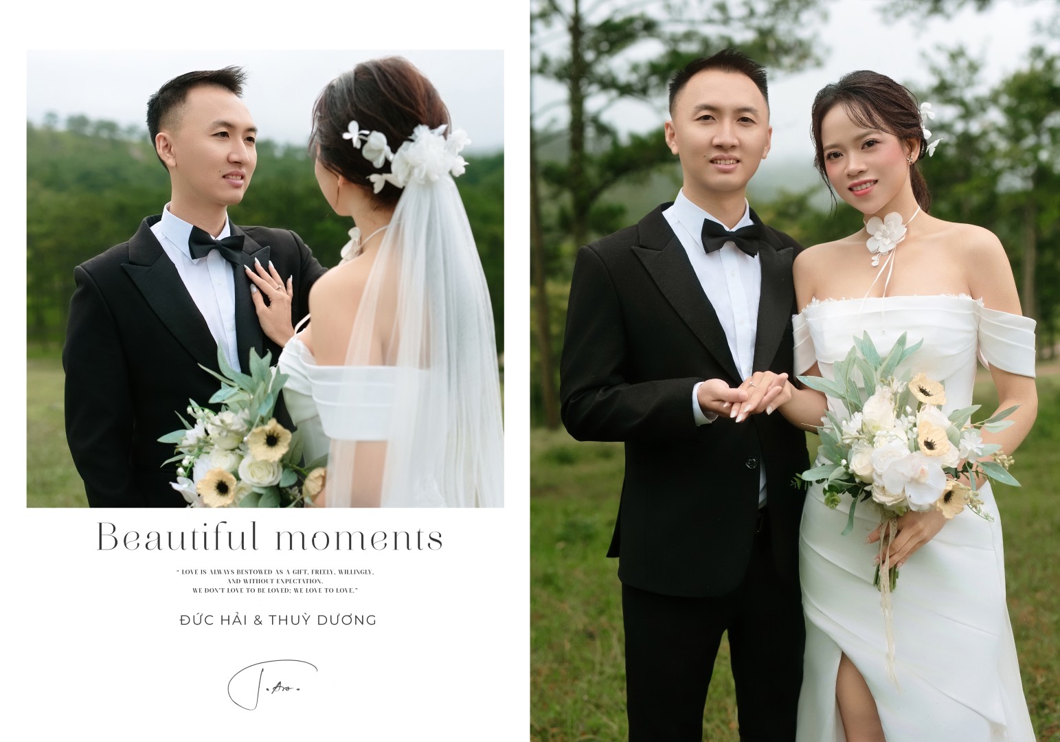 Wedding album page 1